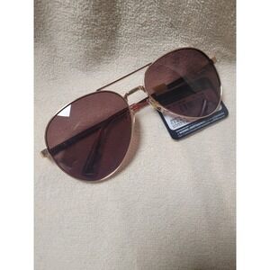 Foster Grant Polarized Aviator Sunglasses BOHO Rose Gold Pink Resort/Cruisewera